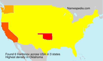 Surname Haritonov in USA Surname Haritonov in USA