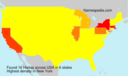 Surname Harlap in USA Surname Harlap in USA