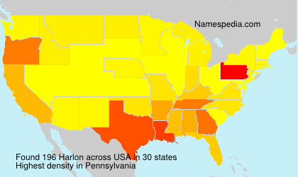 Surname Harlon in USA