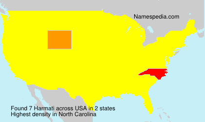 Surname Harmati in USA Surname Harmati in USA