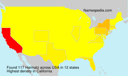 Surname Harmatz in USA Surname Harmatz in USA
