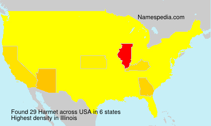 Surname Harmet in USA Surname Harmet in USA