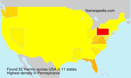 Surname Harmic in USA Surname Harmic in USA