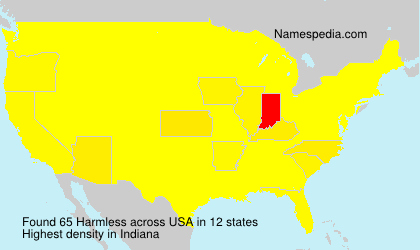 Surname Harmless in USA Surname Harmless in USA