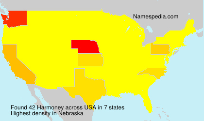Surname Harmoney in USA Surname Harmoney in USA