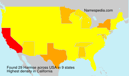 Surname Harmse in USA Surname Harmse in USA