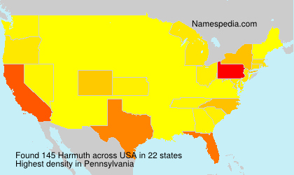 Surname Harmuth in USA Surname Harmuth in USA