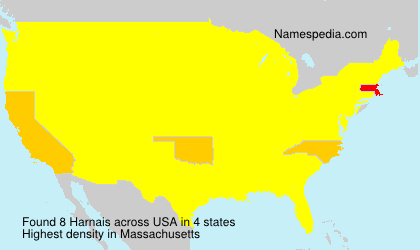 Surname Harnais in USA