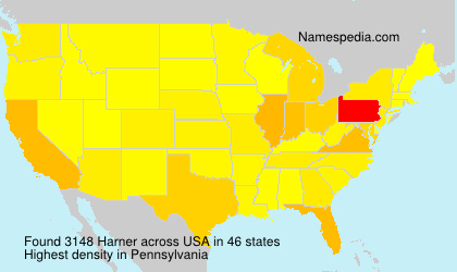 Surname Harner in USA Surname Harner in USA