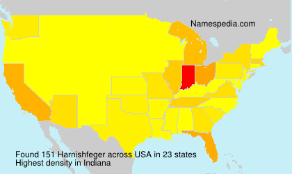 Surname Harnishfeger in USA Surname Harnishfeger in USA