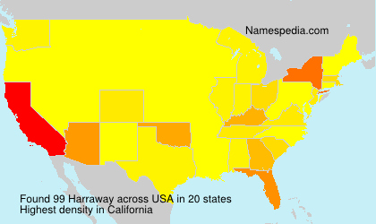 Surname Harraway in USA Surname Harraway in USA