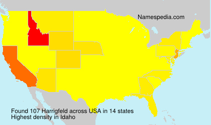 Surname Harrigfeld in USA Surname Harrigfeld in USA