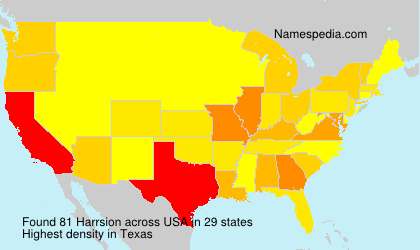 Surname Harrsion in USA Surname Harrsion in USA