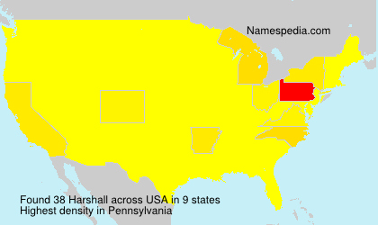 Surname Harshall in USA Surname Harshall in USA