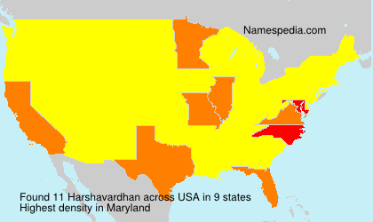 Surname Harshavardhan in USA Surname Harshavardhan in USA
