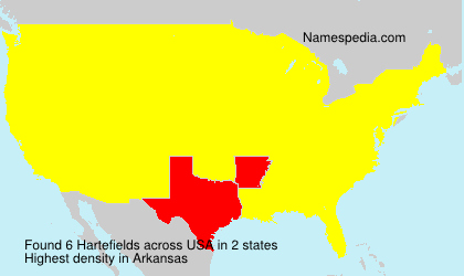 Surname Hartefields in USA Surname Hartefields in USA
