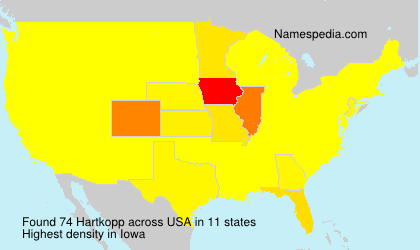 Surname Hartkopp in USA