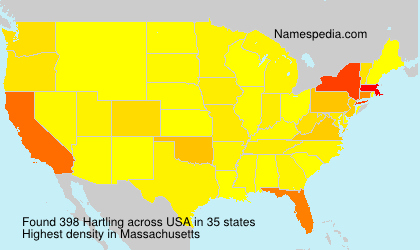Surname Hartling in USA Surname Hartling in USA
