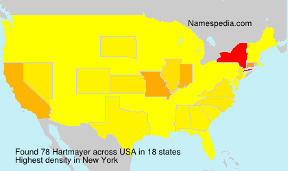 Surname Hartmayer in USA Surname Hartmayer in USA