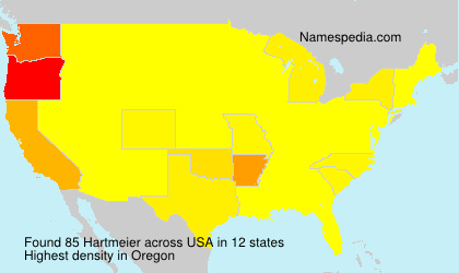 Surname Hartmeier in USA Surname Hartmeier in USA