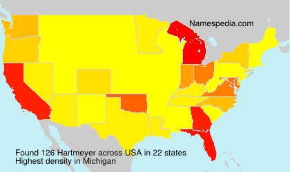 Surname Hartmeyer in USA Surname Hartmeyer in USA