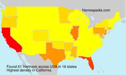 Surname Hartnack in USA Surname Hartnack in USA