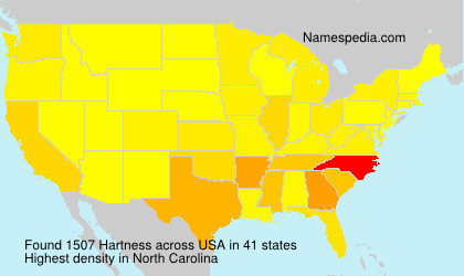 Surname Hartness in USA Surname Hartness in USA