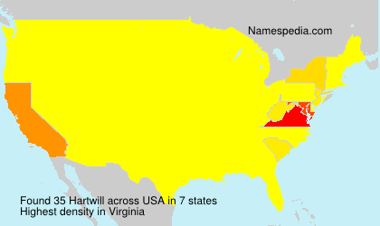 Surname Hartwill in USA Surname Hartwill in USA