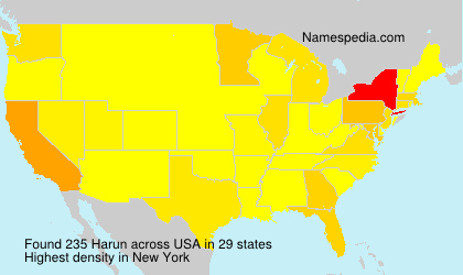 Surname Harun in USA