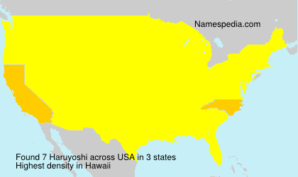 Surname Haruyoshi in USA Surname Haruyoshi in USA