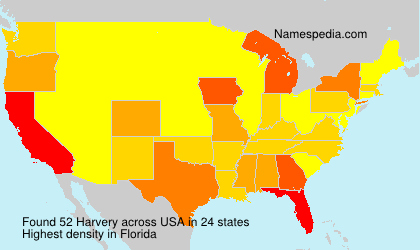 Surname Harvery in USA Surname Harvery in USA