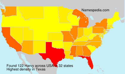 Surname Harvy in USA Surname Harvy in USA