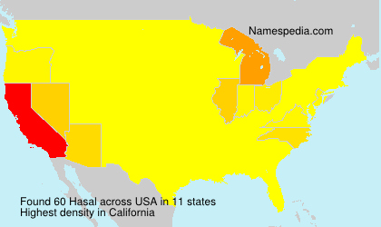 Surname Hasal in USA Surname Hasal in USA