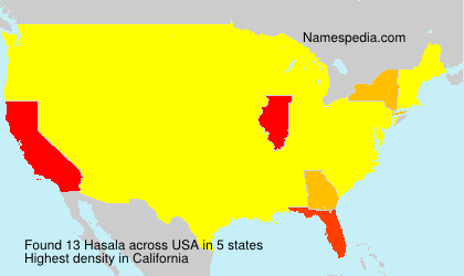 Surname Hasala in USA Surname Hasala in USA