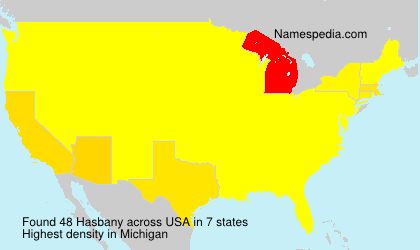 Surname Hasbany in USA Surname Hasbany in USA