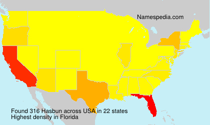 Surname Hasbun in USA Surname Hasbun in USA