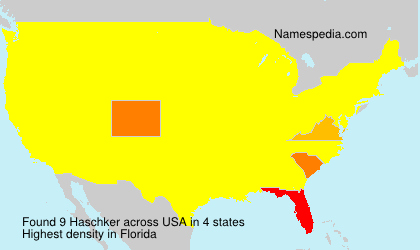 Surname Haschker in USA Surname Haschker in USA