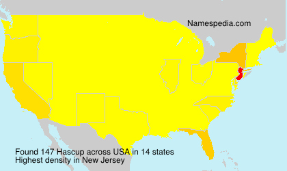 Surname Hascup in USA Surname Hascup in USA