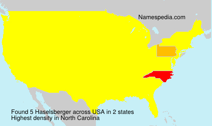Surname Haselsberger in USA Surname Haselsberger in USA