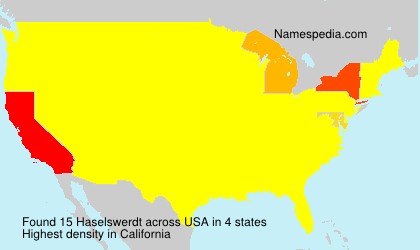 Surname Haselswerdt in USA Surname Haselswerdt in USA