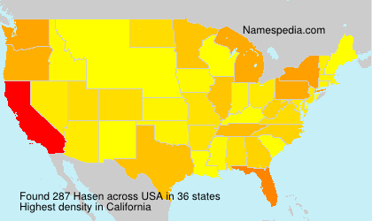Surname Hasen in USA Surname Hasen in USA