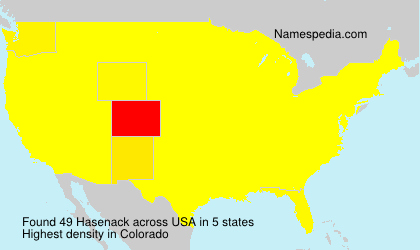 Surname Hasenack in USA Surname Hasenack in USA