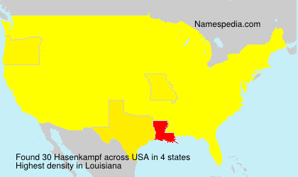 Surname Hasenkampf in USA Surname Hasenkampf in USA