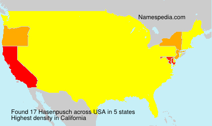 Surname Hasenpusch in USA Surname Hasenpusch in USA