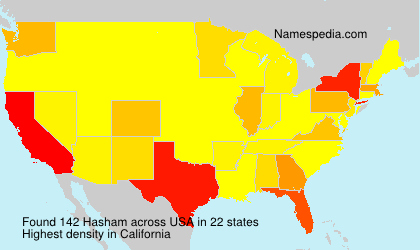 Surname Hasham in USA Surname Hasham in USA