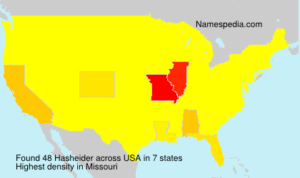 Surname Hasheider in USA Surname Hasheider in USA