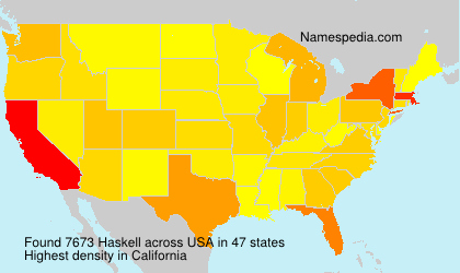 Surname Haskell in USA Surname Haskell in USA