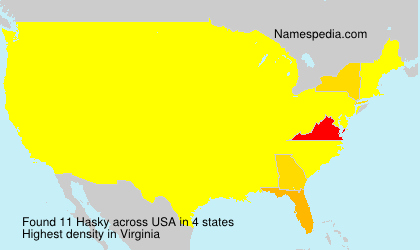 Surname Hasky in USA Surname Hasky in USA