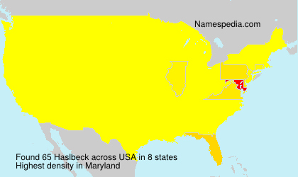 Surname Haslbeck in USA Surname Haslbeck in USA