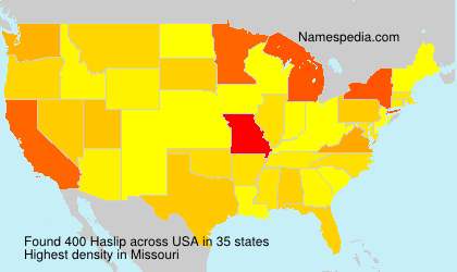 Surname Haslip in USA Surname Haslip in USA